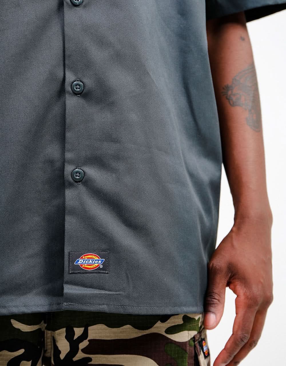 Dickies Short Sleeve Work Shirt - Charcoal Grey