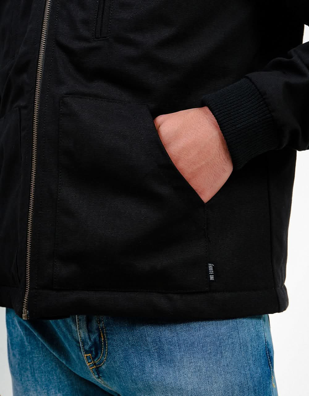 Route One Workwear Jacket - Black