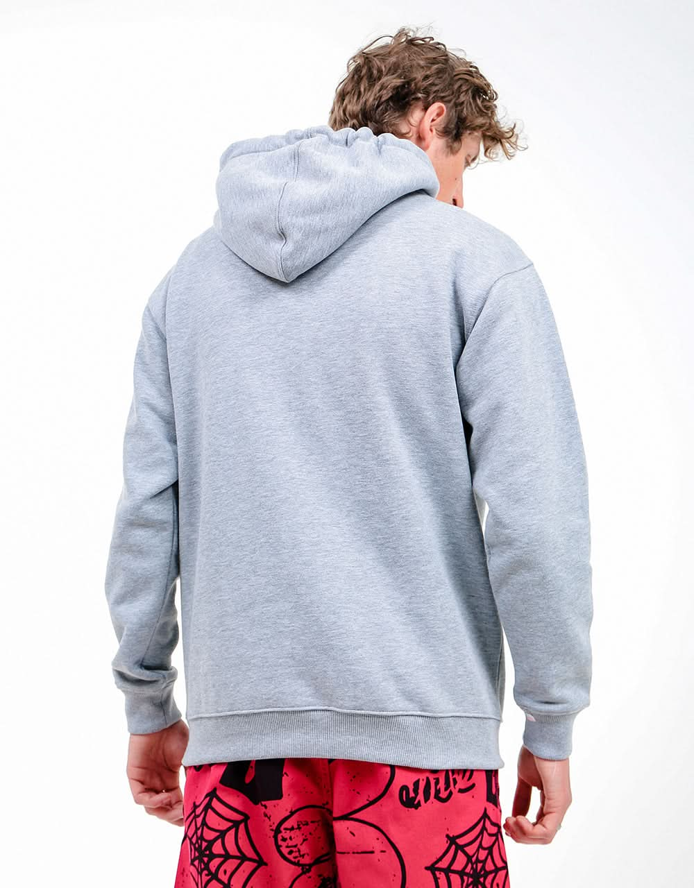 Route One Primary 1/4 Zip Hoodie - Heather Grey