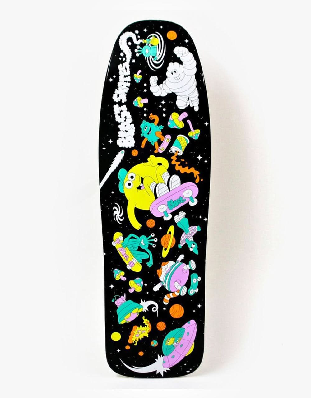 Blast Space Junk Custom Shape Skateboard Deck - 9.75"