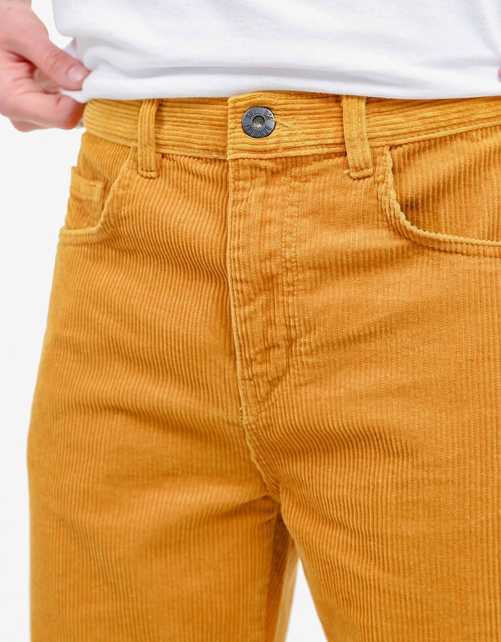 Route One Big Wale Cord Carpenter Shorts - Mustard