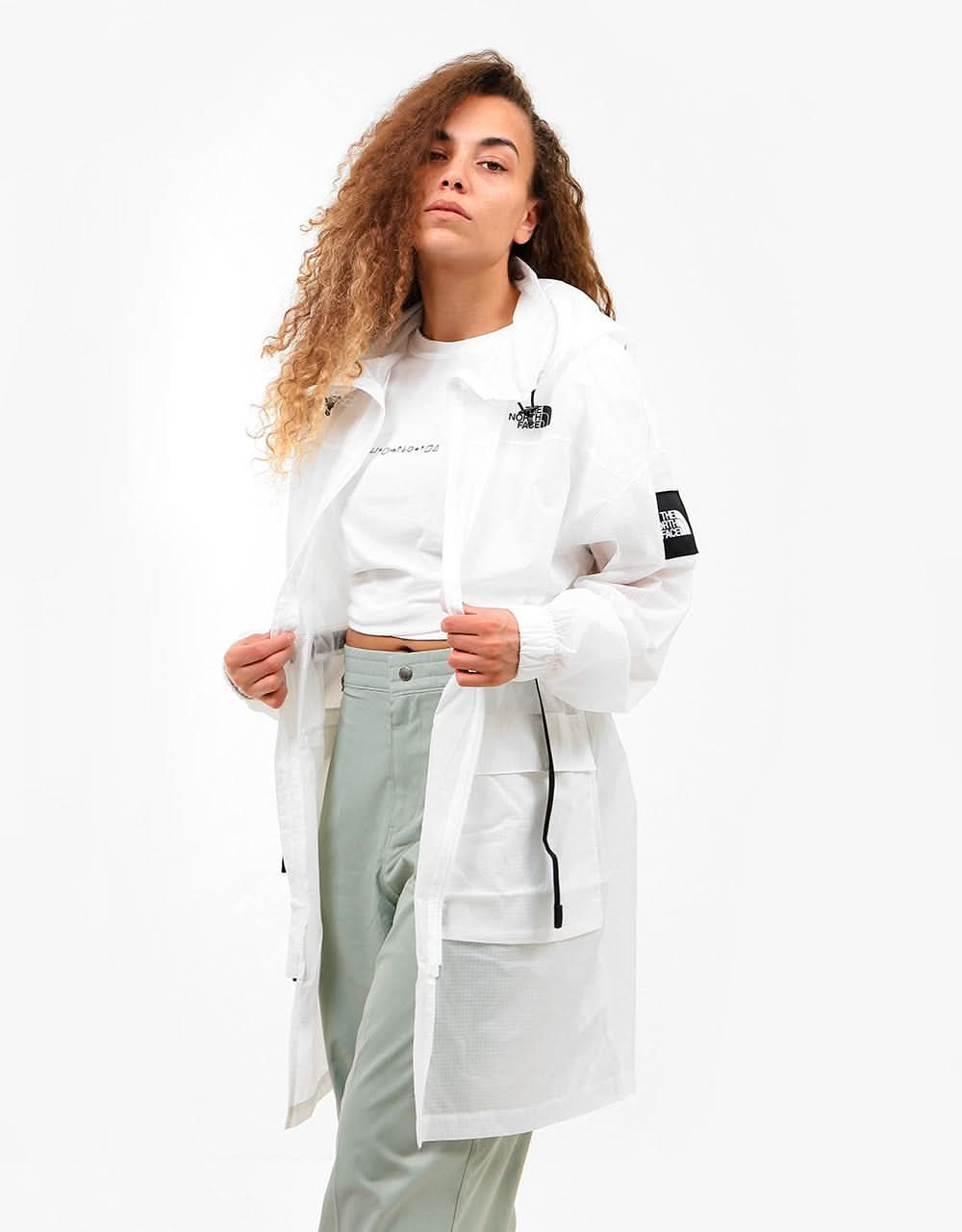 The North Face Womens Black Box Wind Jacket - TNF White