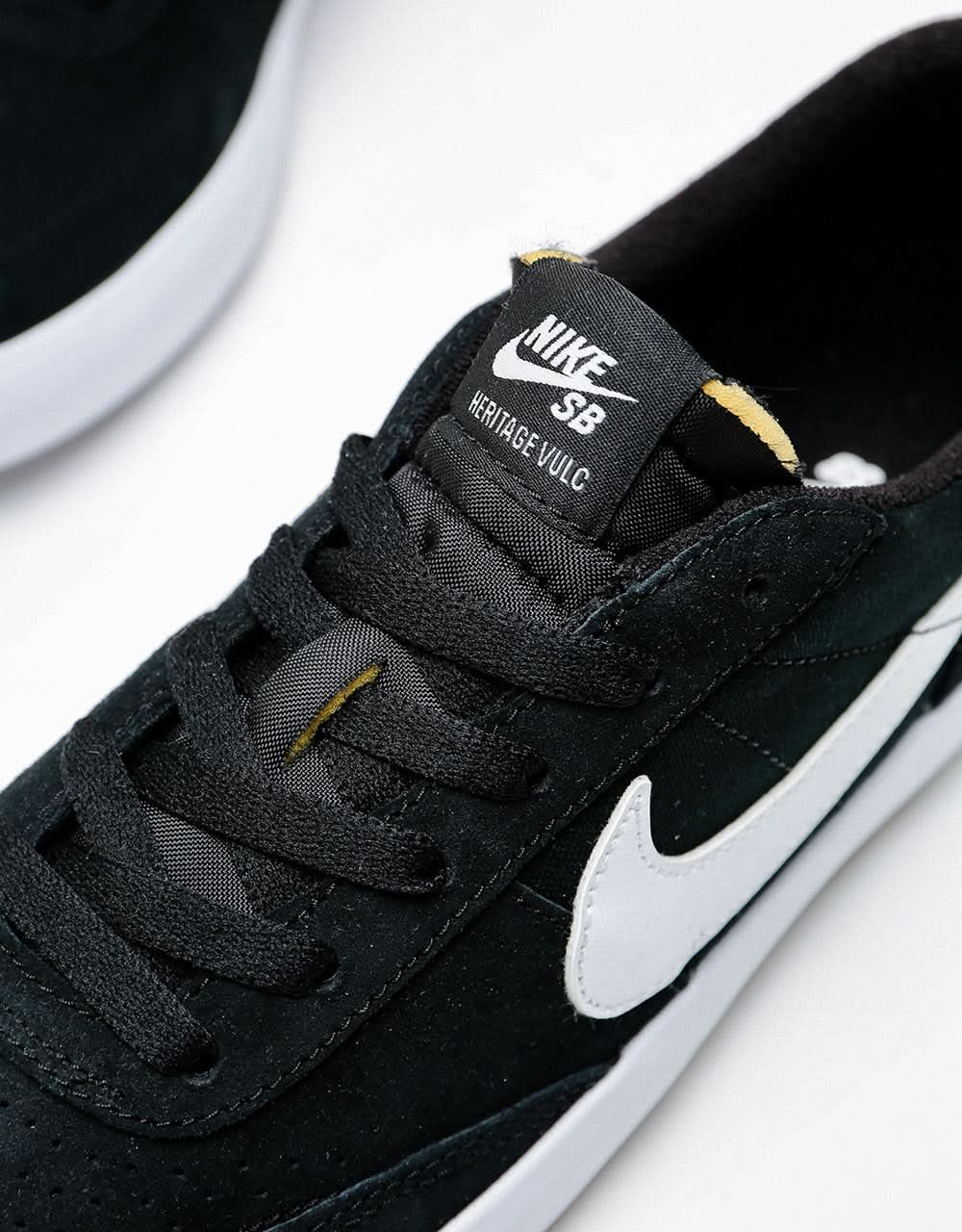 Nike SB Heritage Vulc Skate Shoes - Black/White-Black-White