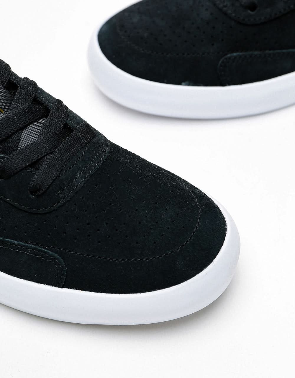 Nike SB Heritage Vulc Skate Shoes - Black/White-Black-White