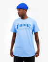 Thrasher Checkers T-Shirt - Carolina Blue