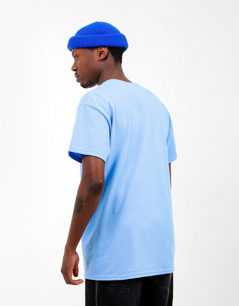 Thrasher Checkers T-Shirt - Carolina Blue