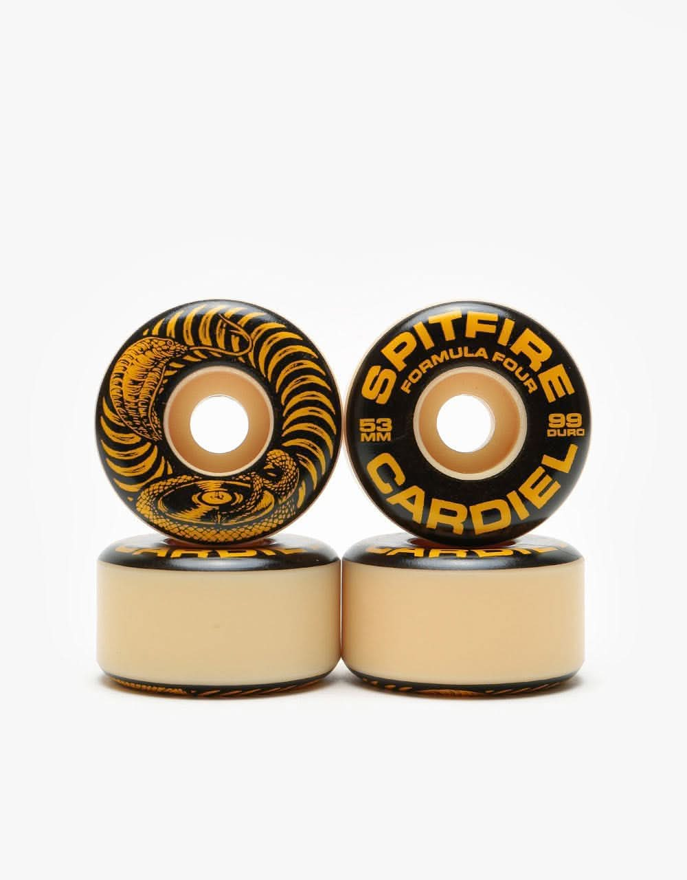 Spitfire Cardiel Deep Tab Formula Four 99a Skateboard Wheel - 53mm