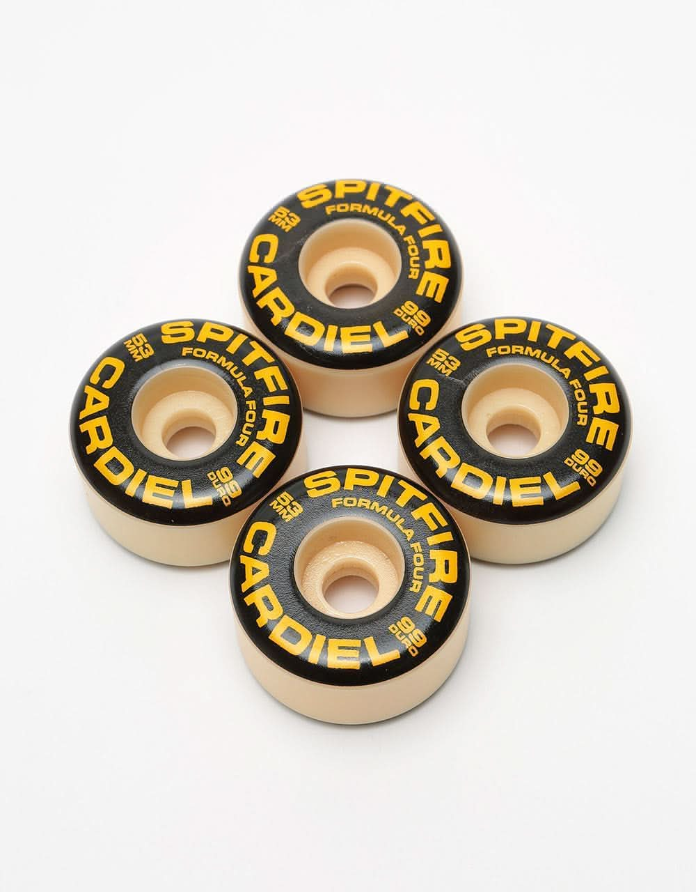 Spitfire Cardiel Deep Tab Formula Four 99a Skateboard Wheel - 53mm