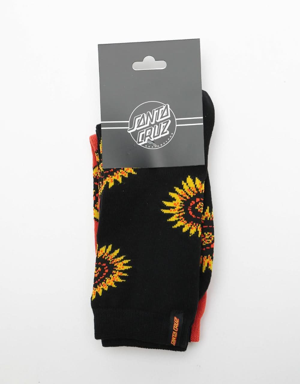 Santa Cruz Womens Sunflower 2 Pack Socks - Multi