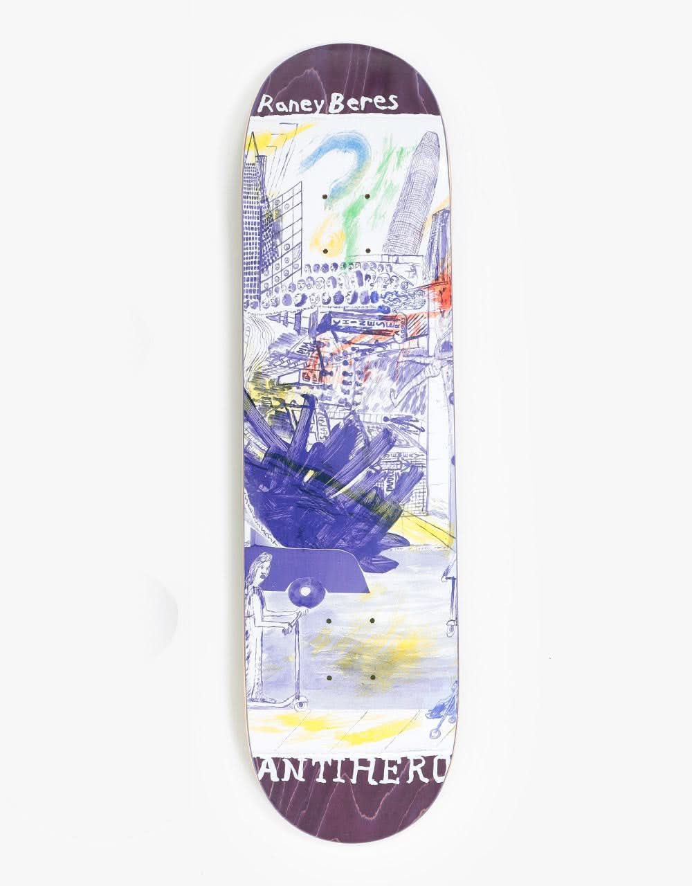 Anti Hero Beres SF Then and Now Skateboard Deck - 8.12"