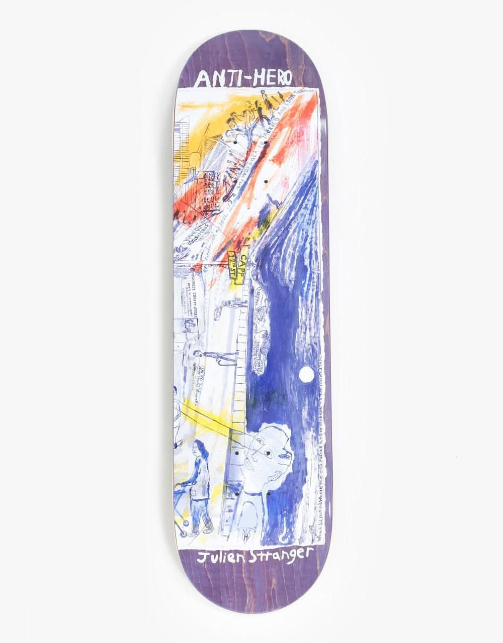 Anti Hero Stranger SF Then and Now Skateboard Deck - 8.4"