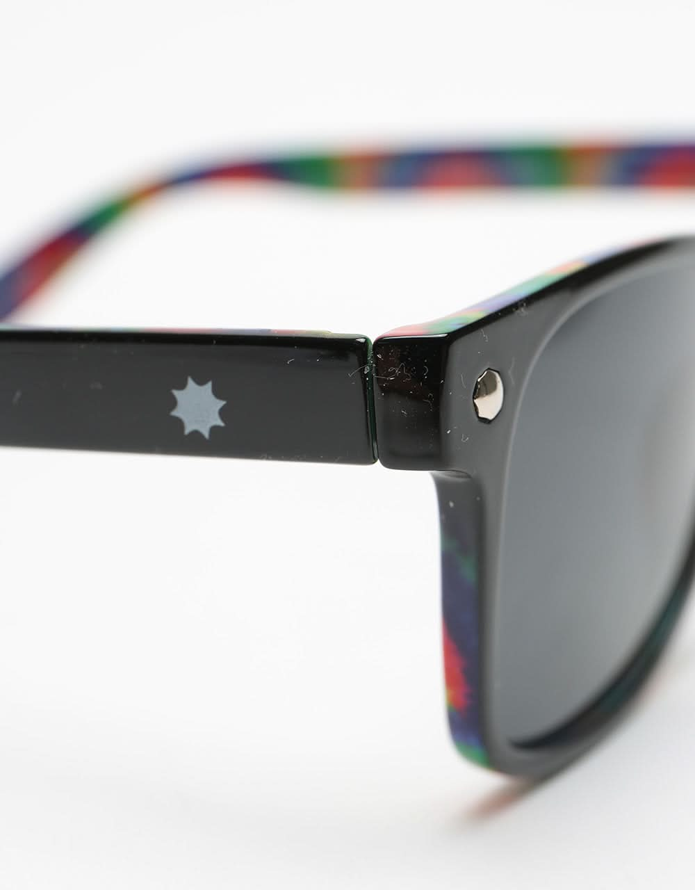 Glassy Sunhater Leonard Polarized Sunglasses - Black/Tie-Dye