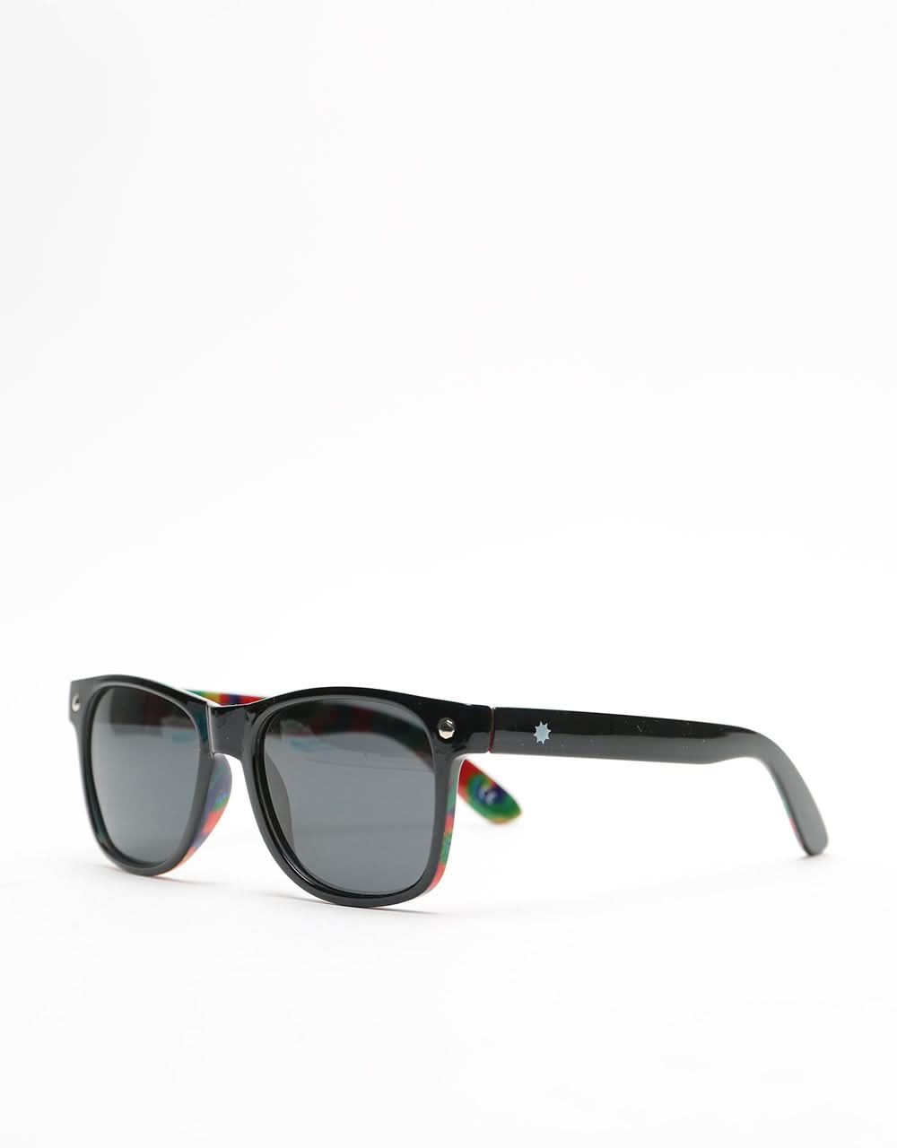 Glassy Sunhater Leonard Polarized Sunglasses - Black/Tie-Dye