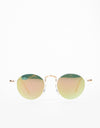 Glassy Sunhater Klein Polarized Sunglasses - Clear/Pink Mirror