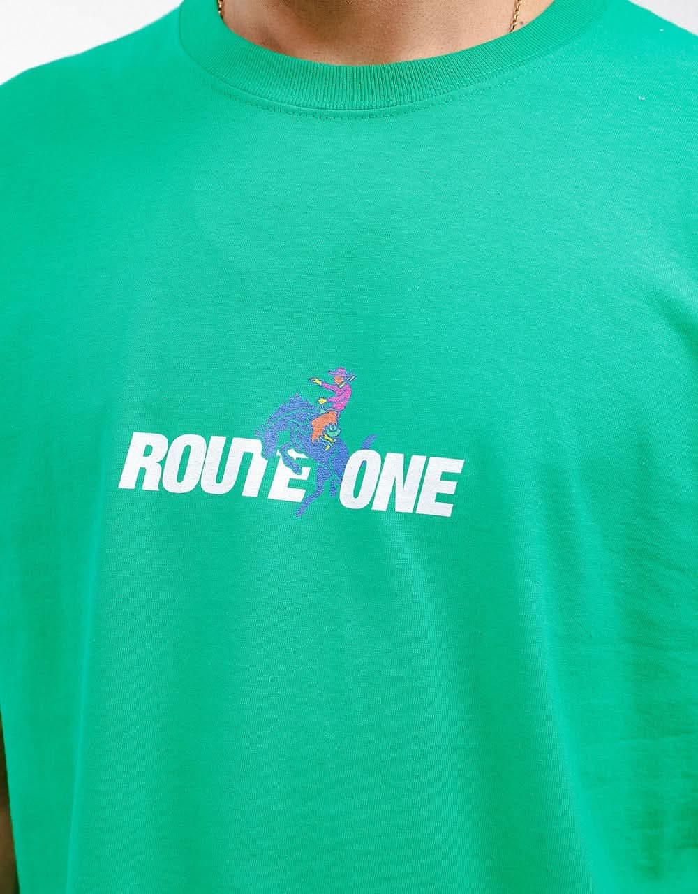 Route One Giddy-Up T-Shirt - Kelly Green