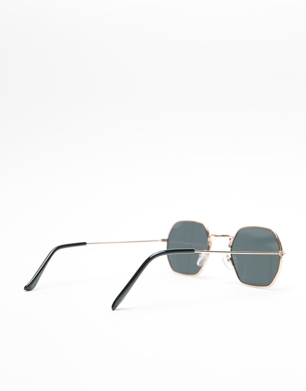 Route One Hex Sunglasses - Gold Black Lens