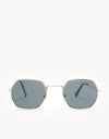 Route One Hex Sunglasses - Gold Black Lens