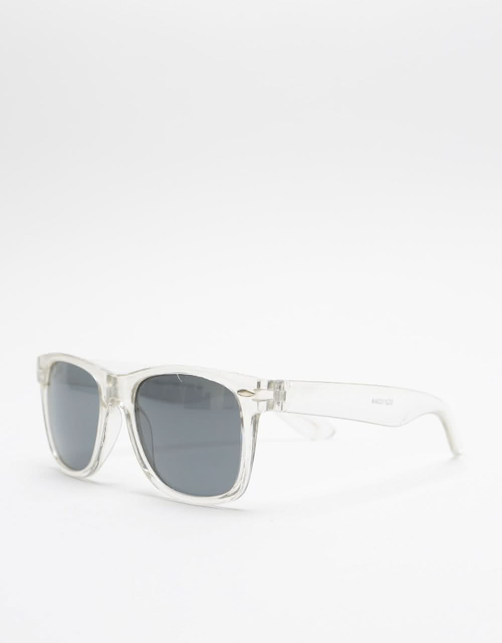 Route One Wayfarer Sunglasses - Clear Black Lens