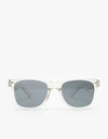 Route One Wayfarer Sunglasses - Clear Black Lens