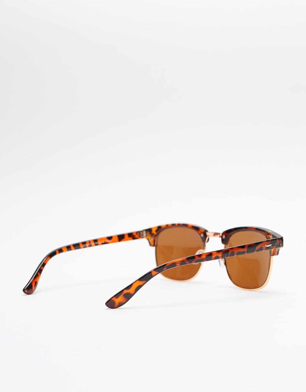 Route One New Clubmaster Sunglasses - Tortoise Brown Lens