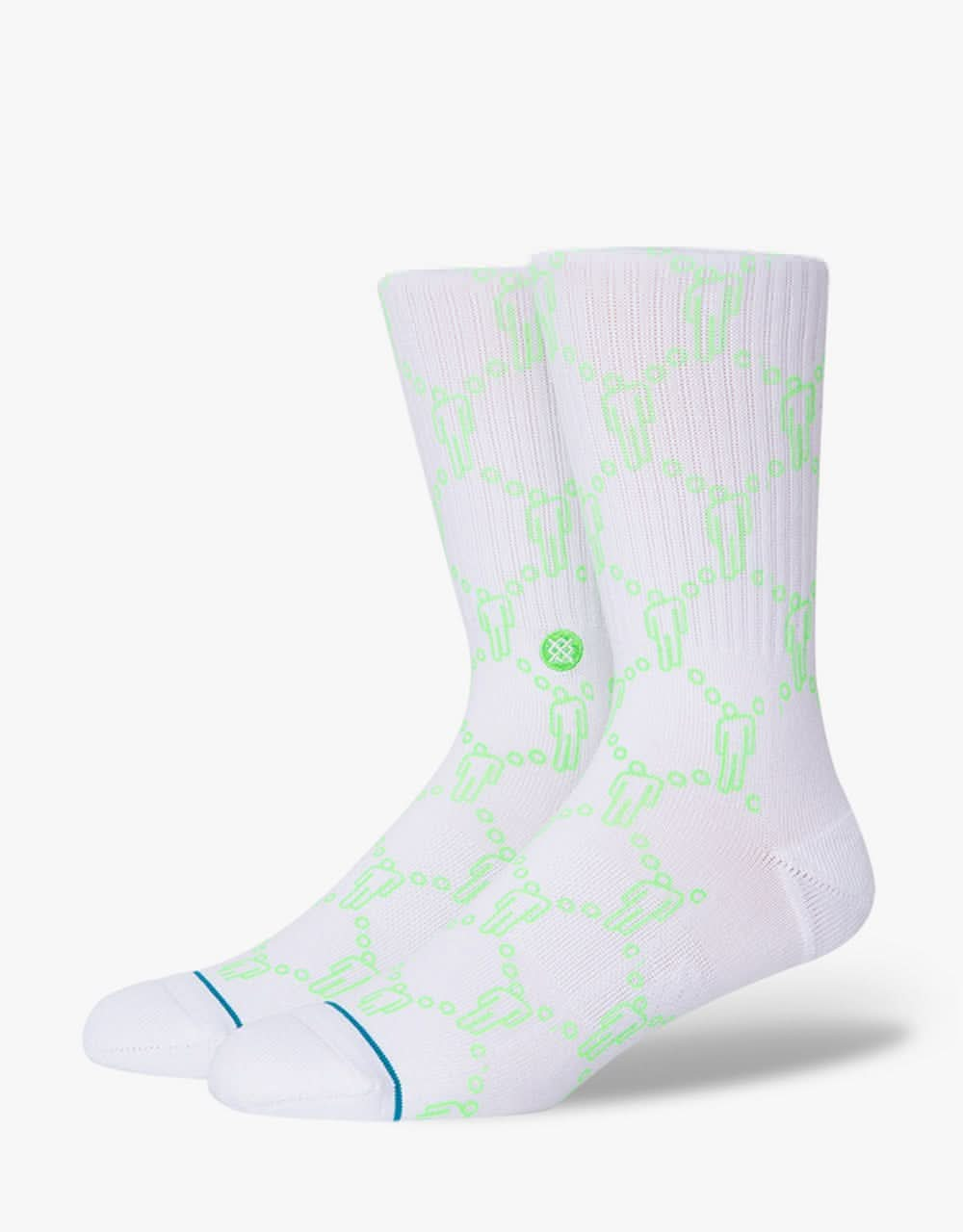 Stance x Billie Eilish Blohsh Crew Socks - White