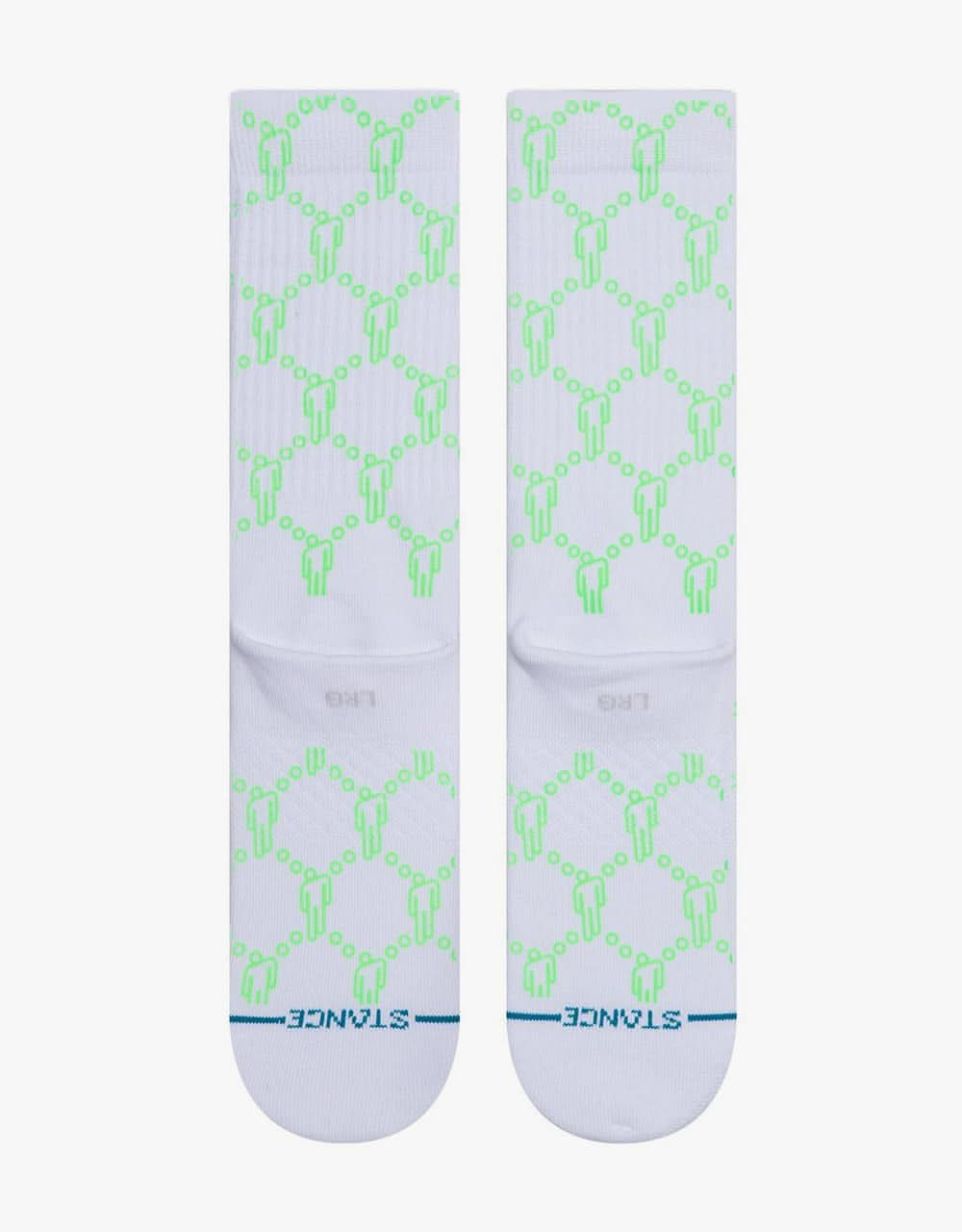 Stance x Billie Eilish Blohsh Crew Socks - White