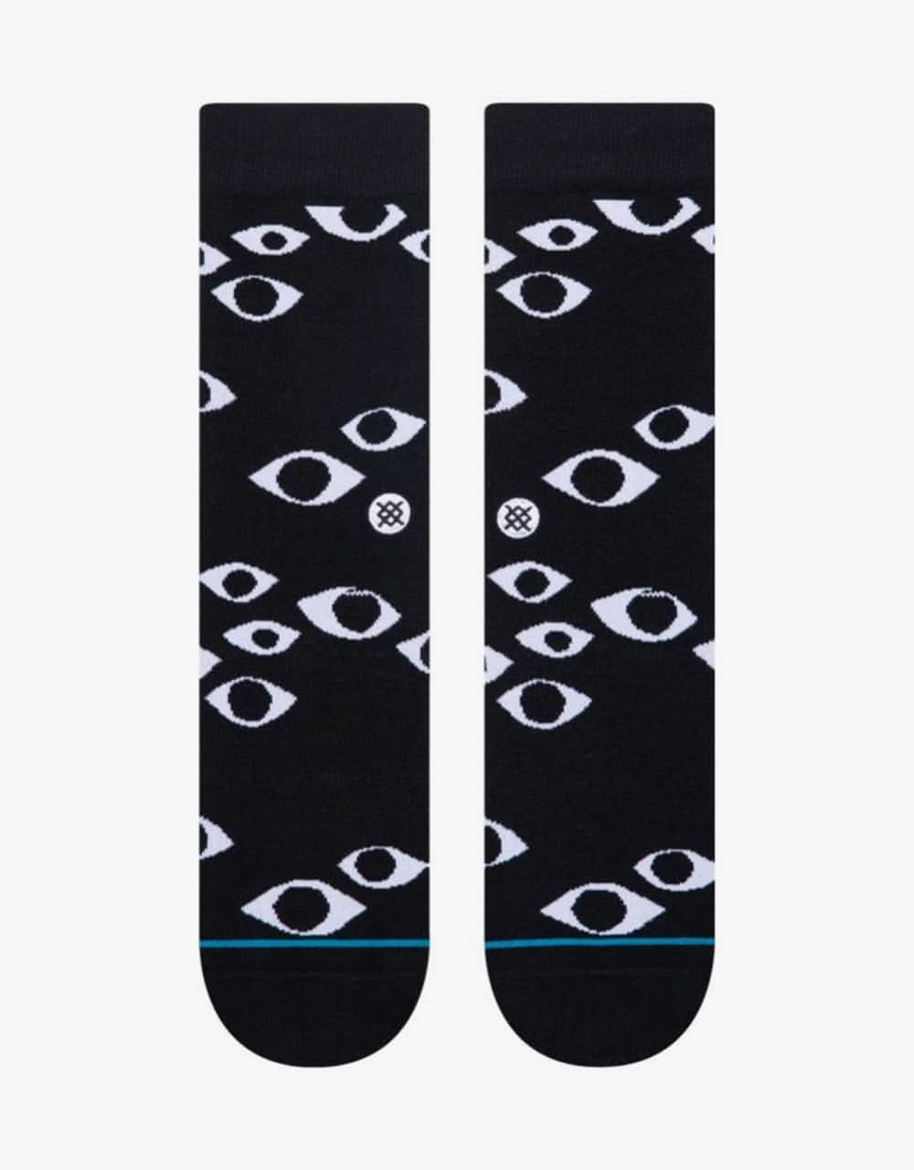 Stance Eye Toss Crew Socks - Black