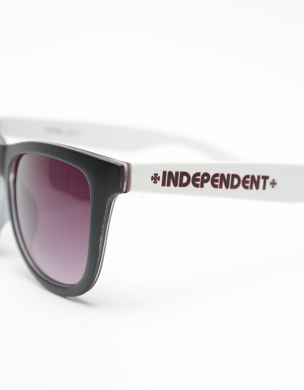 Independent Bar/Cross Sunglasses - Black/White