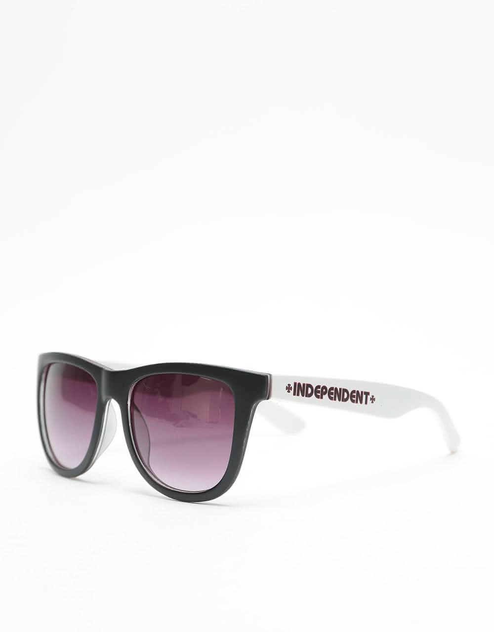 Independent Bar/Cross Sunglasses - Black/White