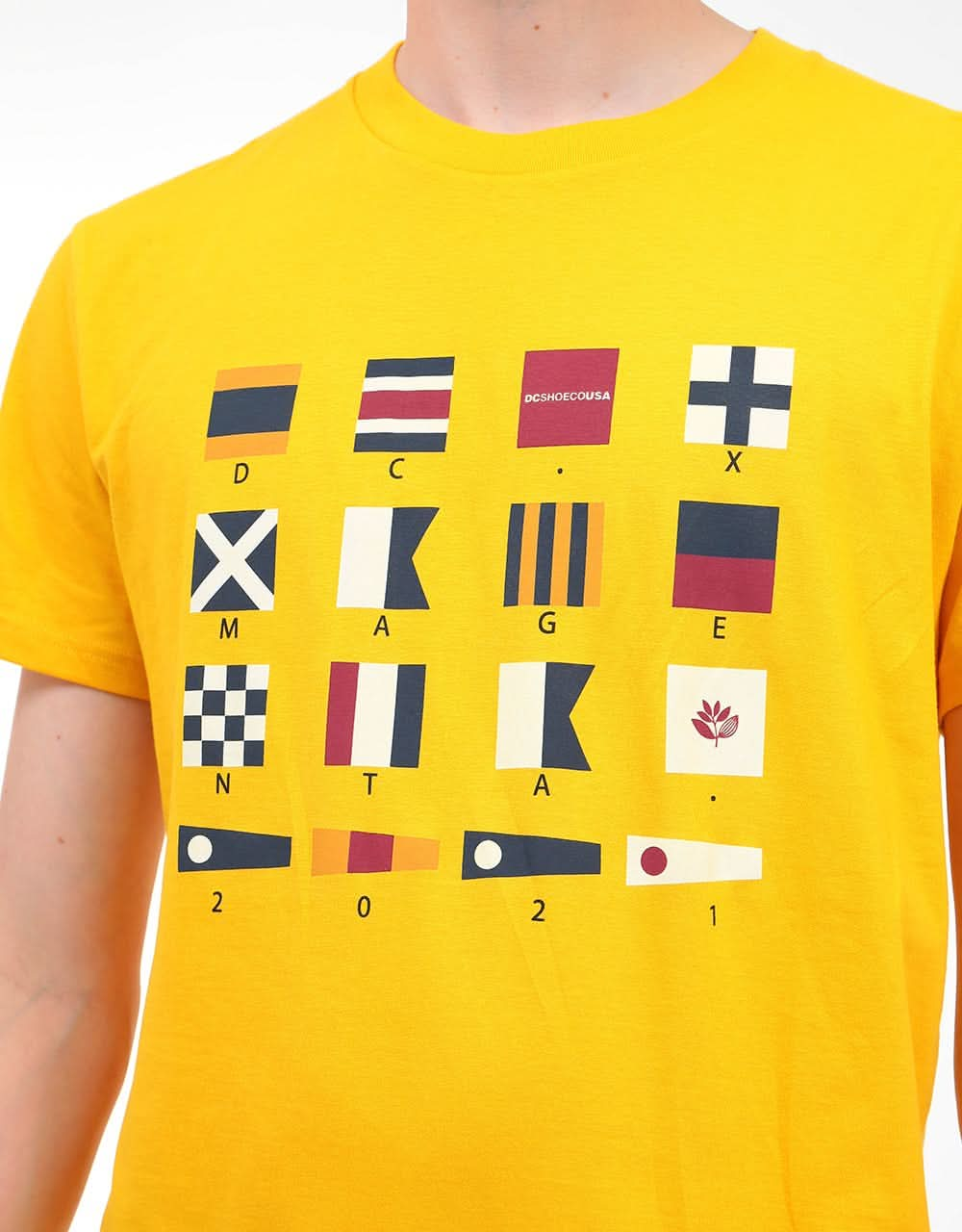 DC x Magenta Flags T-Shirt - Golden Rod