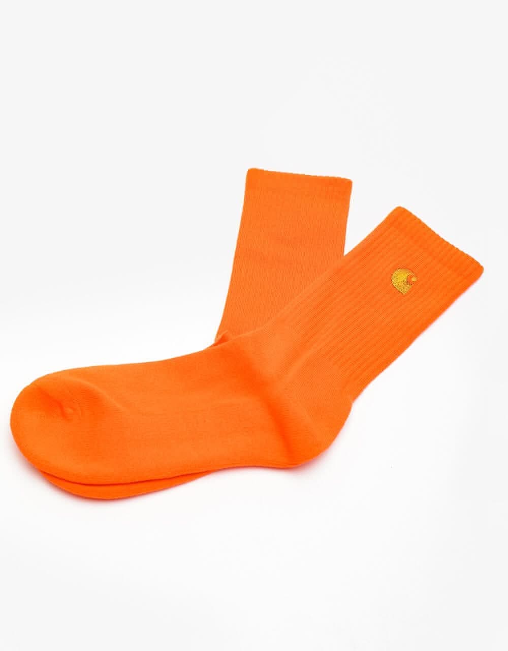 Carhartt WIP Chase Socks - Safety Orange/Gold