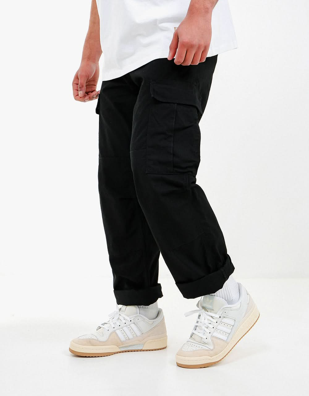 Carhartt WIP Regular Cargo Pant - Black (Rinsed)