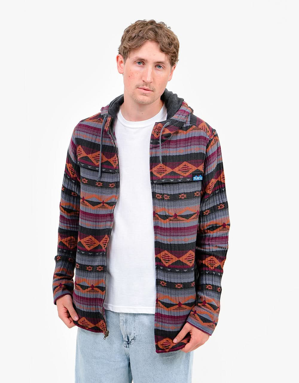 KAVU Manta Zip Jacket - Sunset Stripe