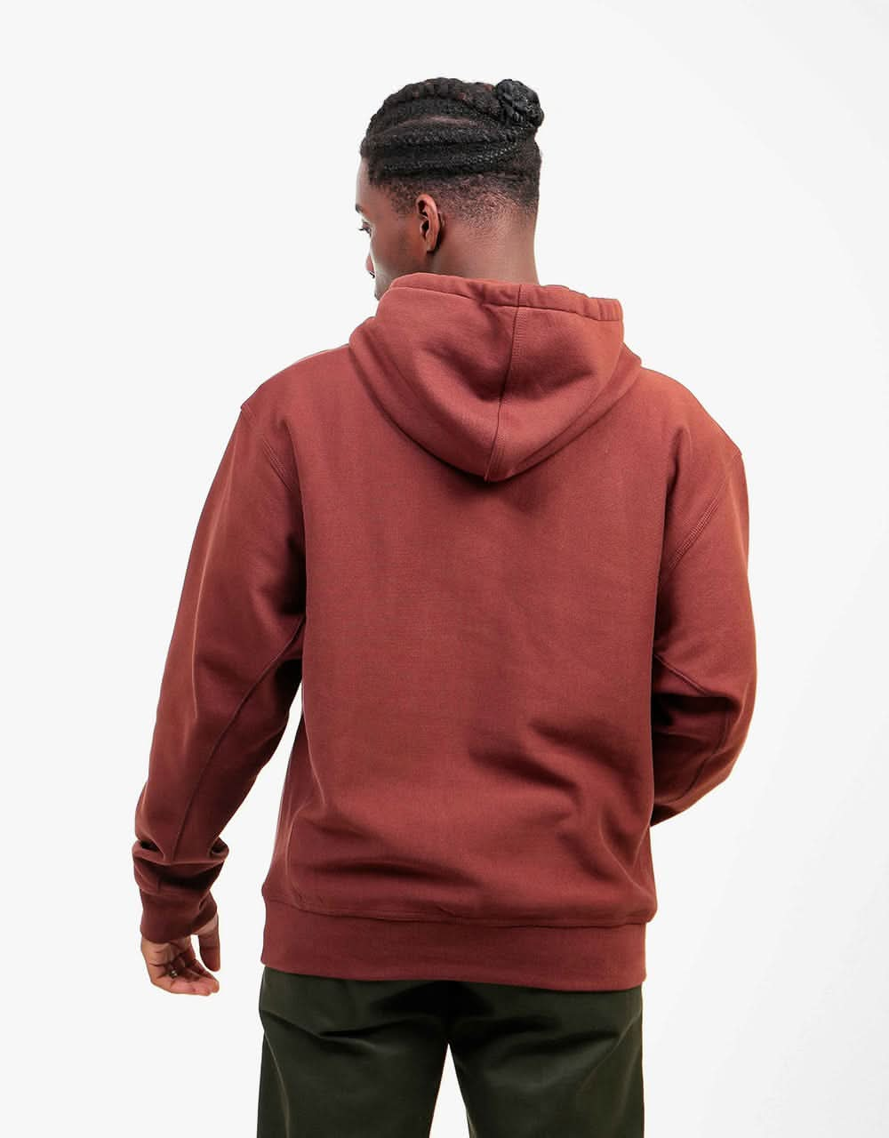 Carhartt WIP Hooded American Script Sweatshirt - Offroad