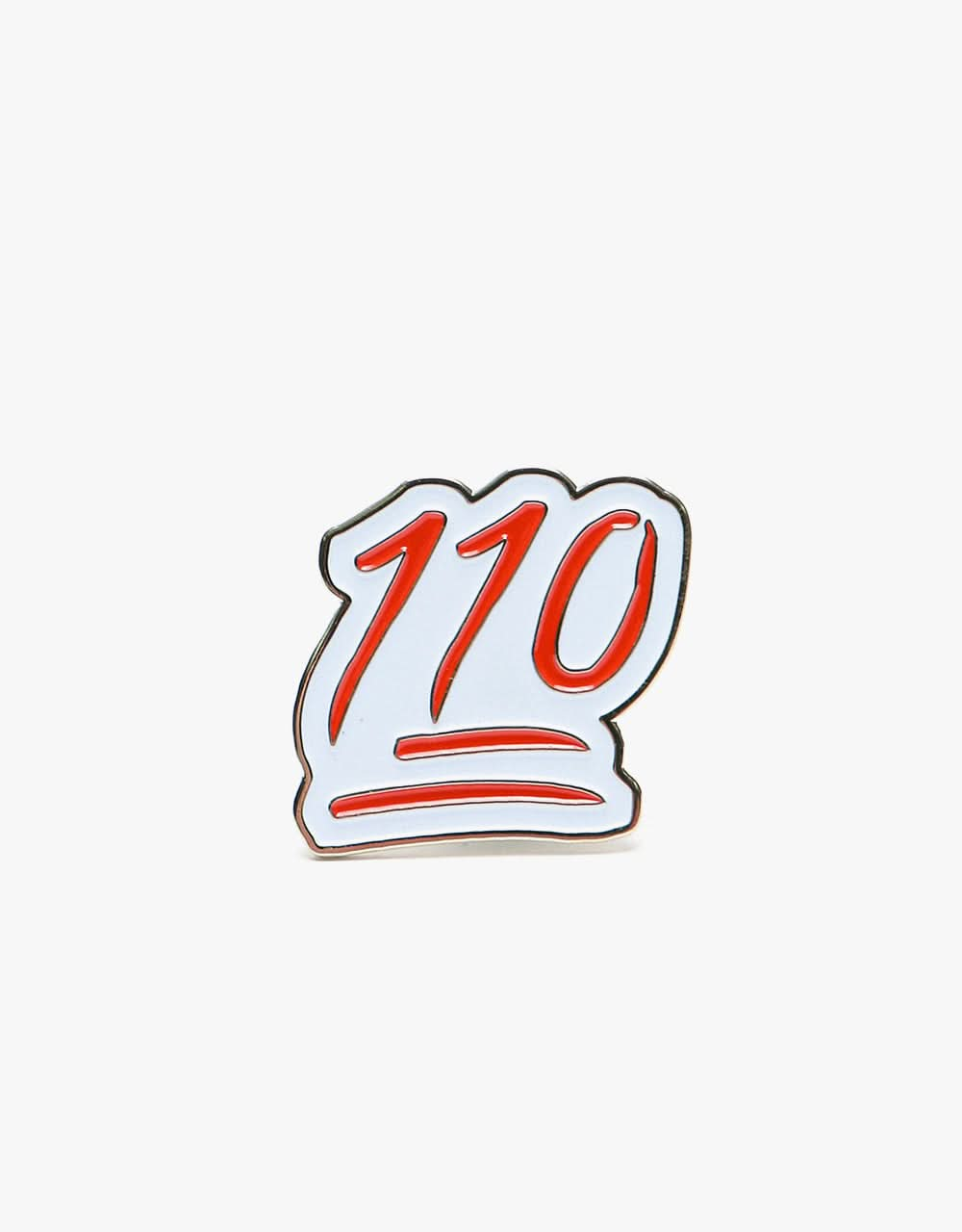 Lovenskate 110 Pin - White/Red Enamel