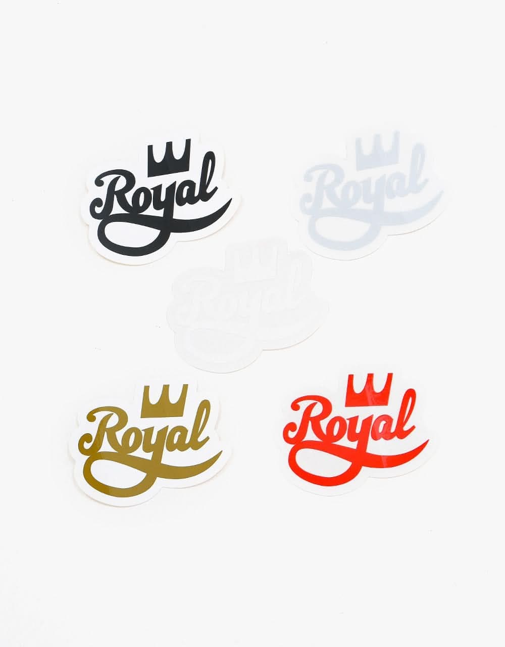 Royal Crown Script 4" Sticker