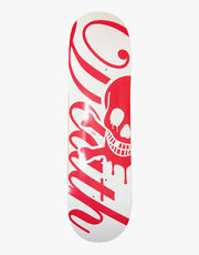 Death Script Skateboard Deck - White/Red