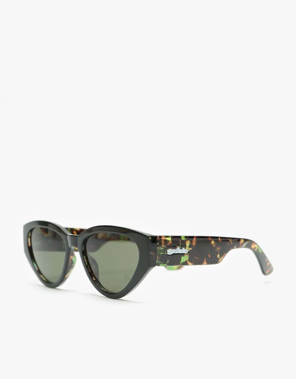 Szade Kershaw Recycled Sunglasses - Elysium Black/Collard Green/Moss