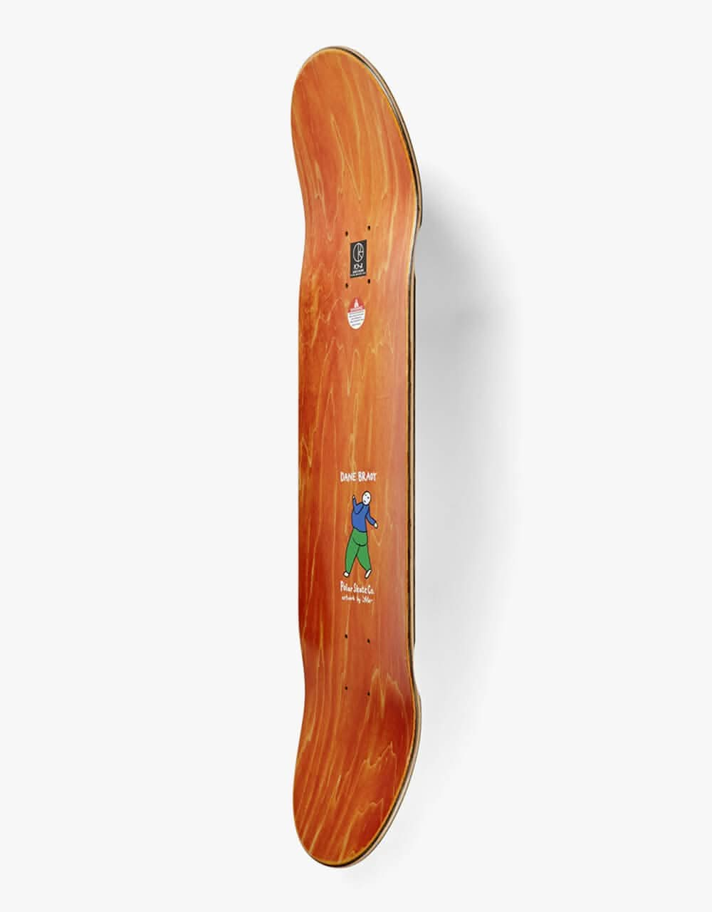 Polar Brady Just Minding My Own Business Skateboard Deck - 9" (inc Whe