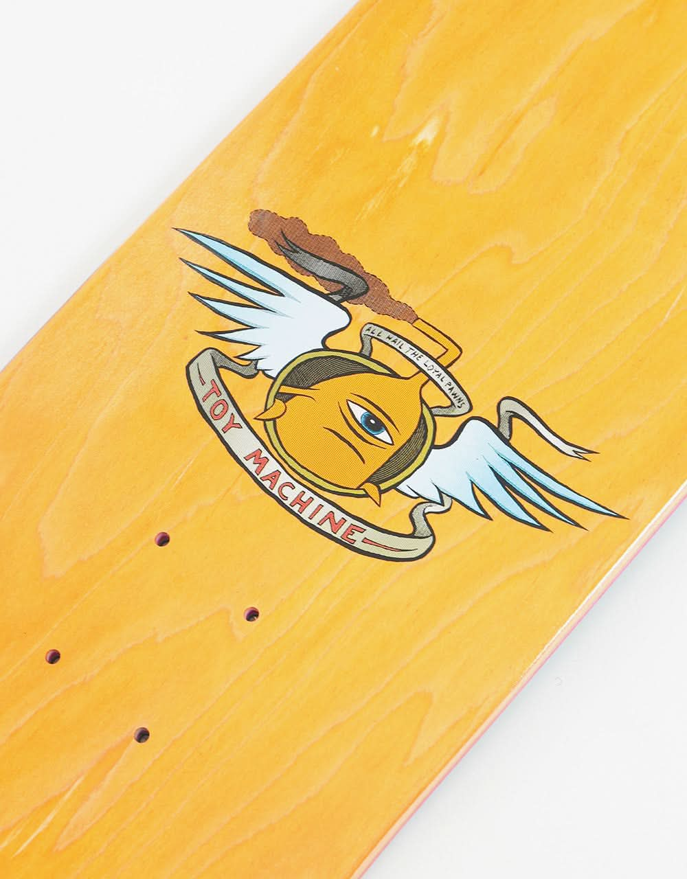 Toy Machine Woodgrain Fists Skateboard Deck - 8.25"