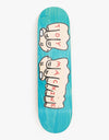 Toy Machine Woodgrain Fists Skateboard Deck - 8.25"