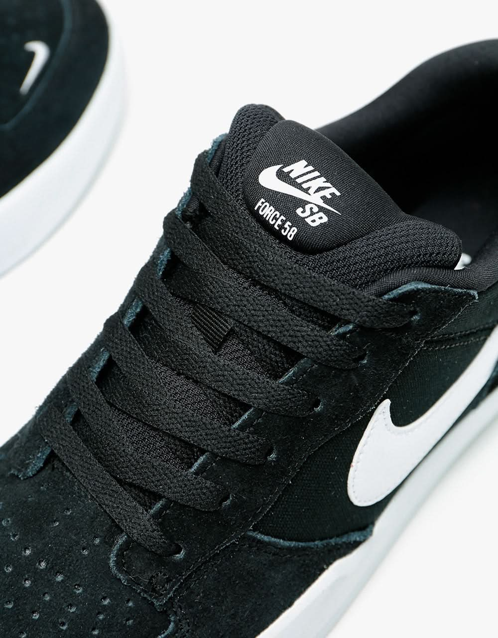 Nike SB Force 58 Zapatos de skate - Negro/Blanco-Negro