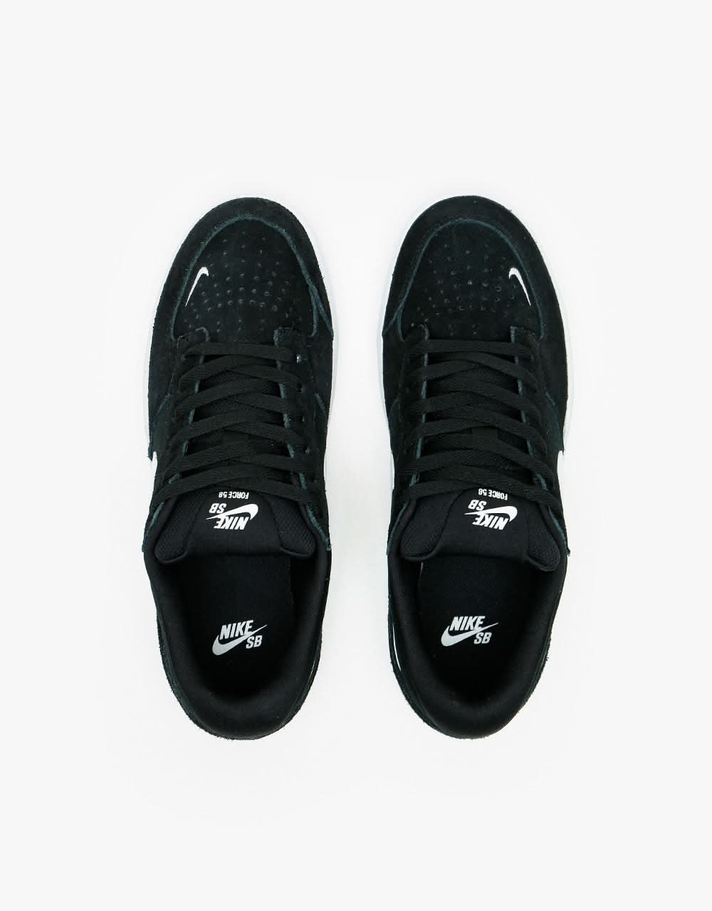 Nike SB Force 58 Zapatos de skate - Negro/Blanco-Negro