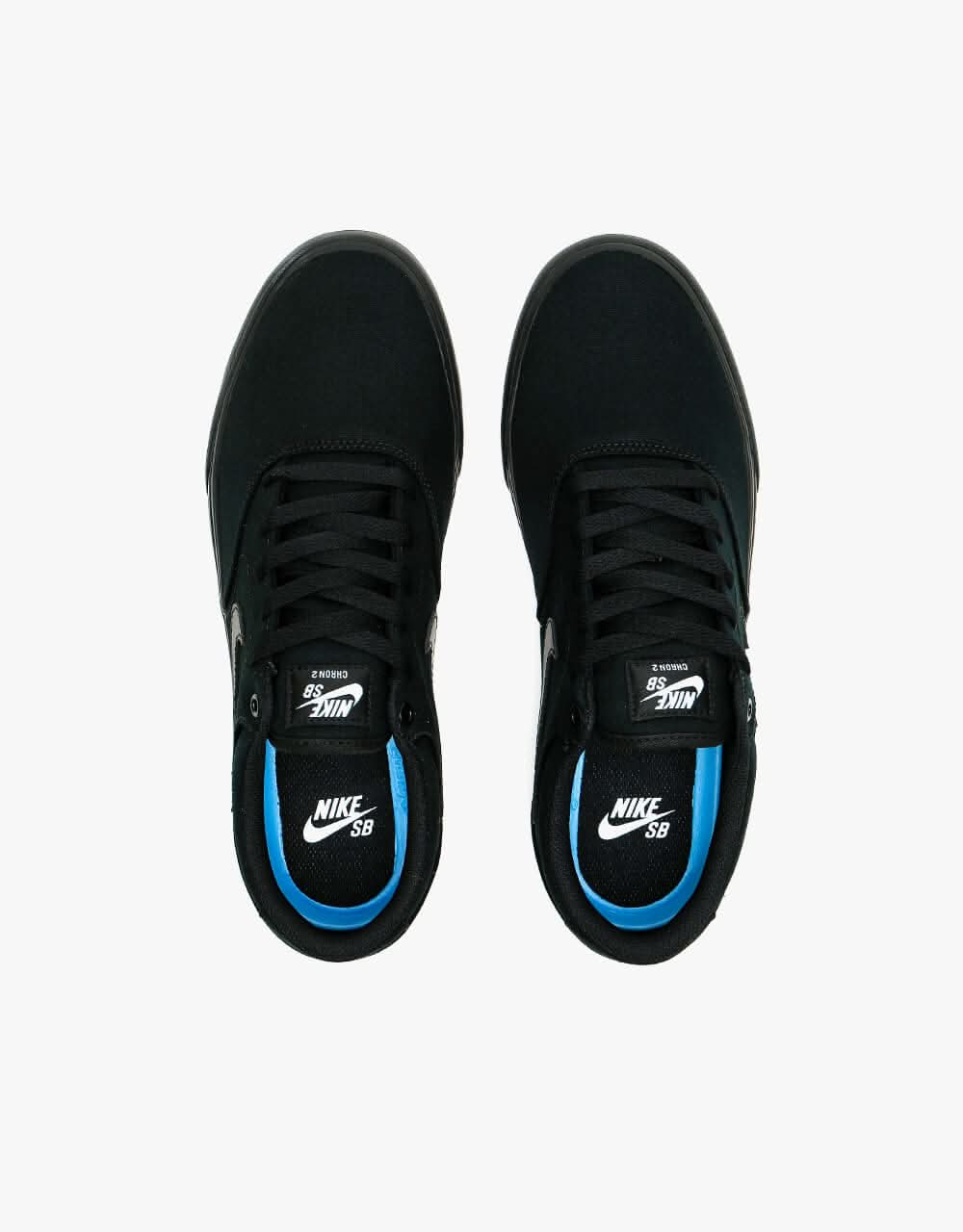 Nike SB Chron 2 zapatos de skate de lona - Negro/Negro-Negro