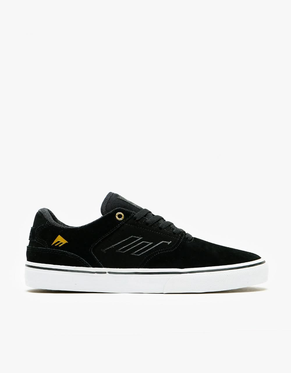 Emerica The Low Vulc Skateschuhe – Schwarz/Gold/Weiß