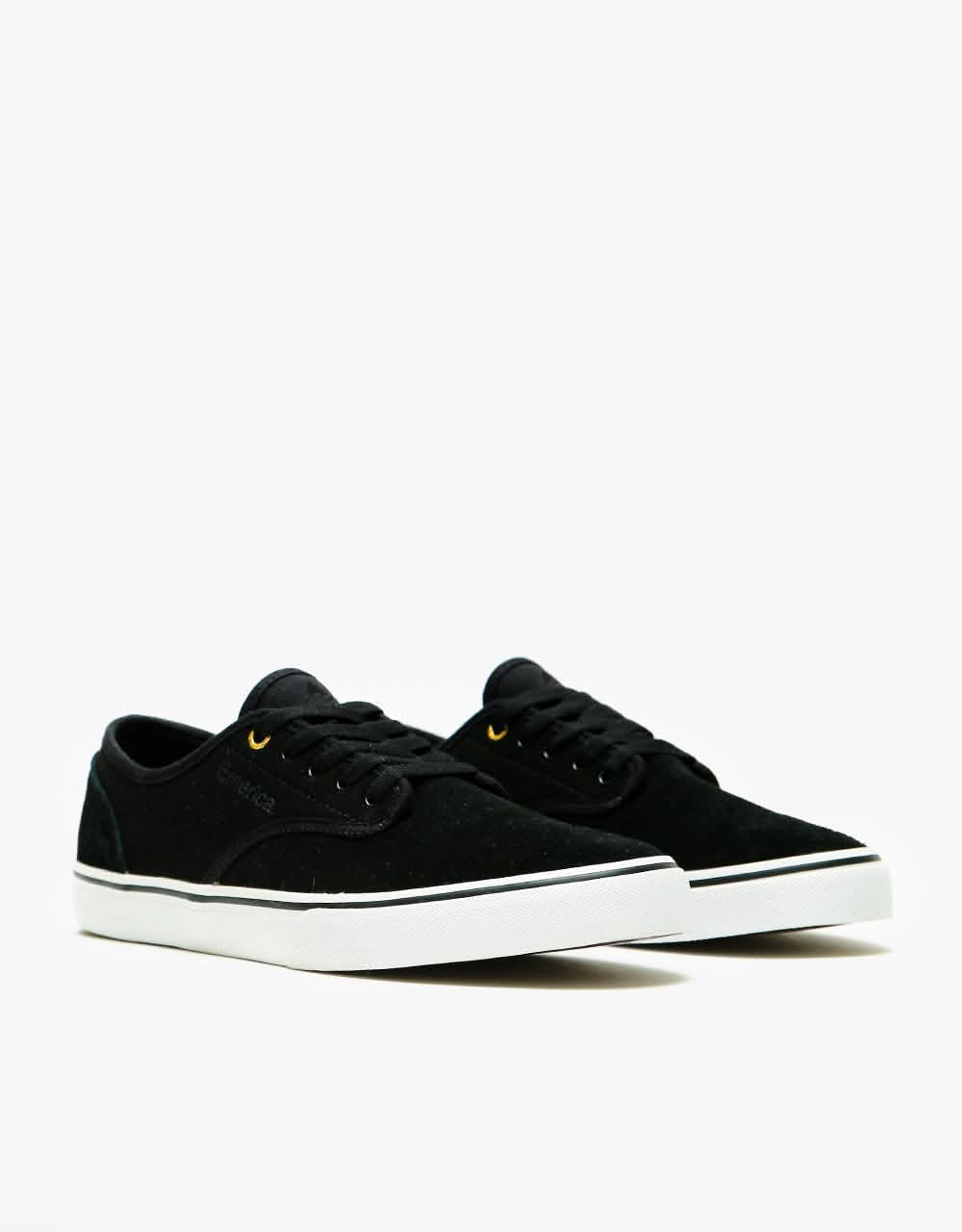 Emerica Wino Standard Skate Shoes - Black/White/Gold