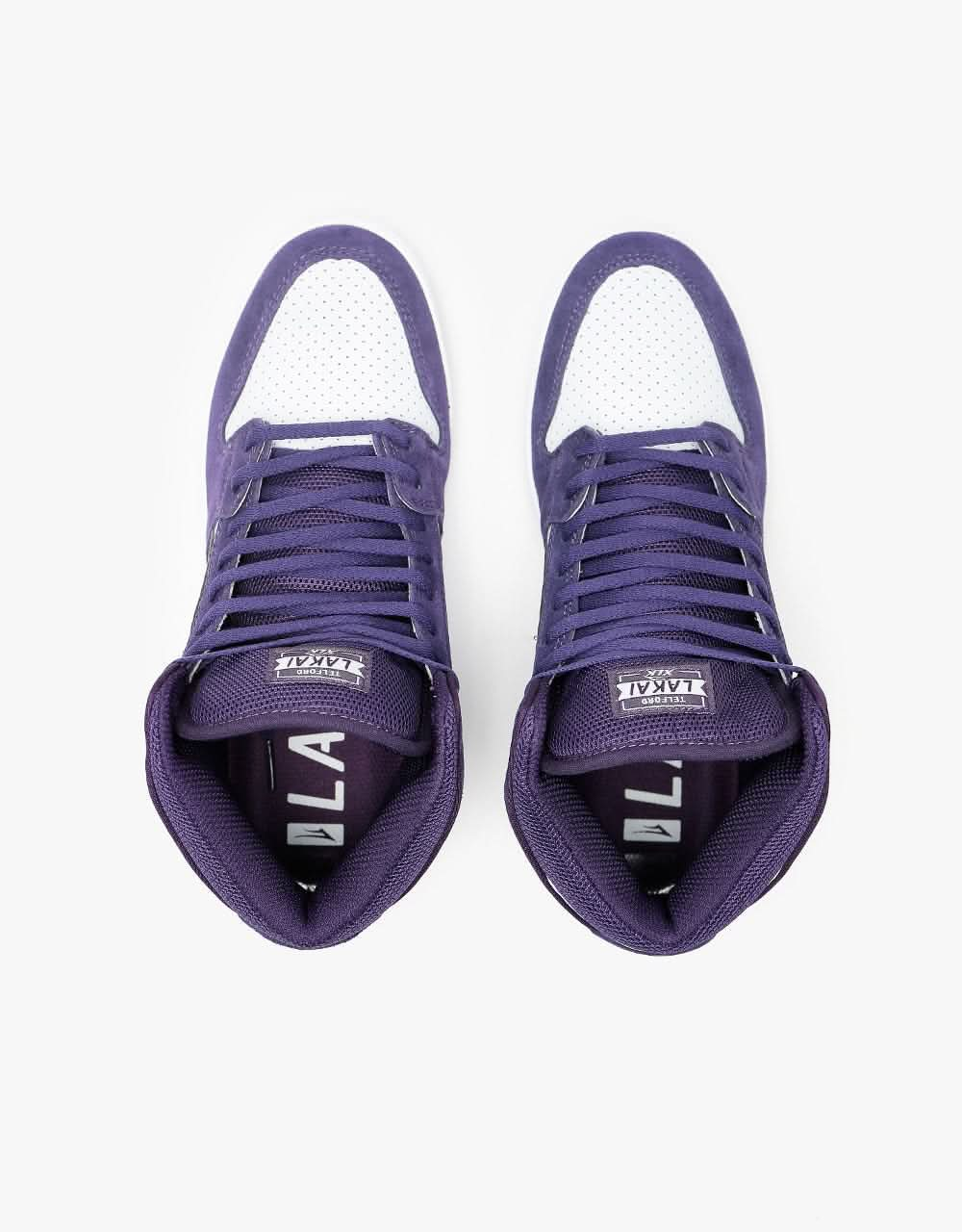 Lakai Telford Skate Shoes - Grape Suede