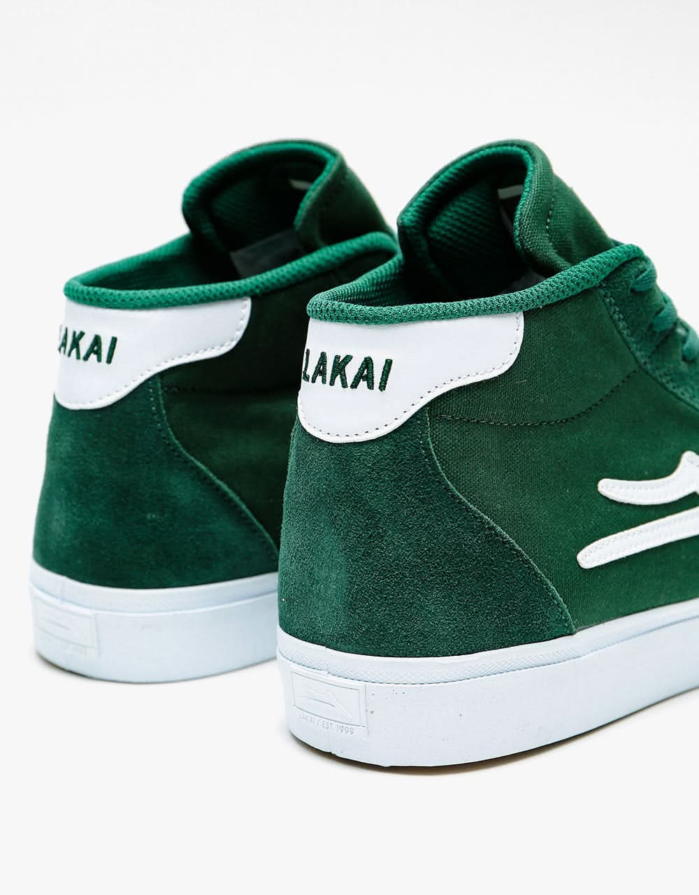 Lakai Flaco II Mid Skate Shoes - Pine Suede