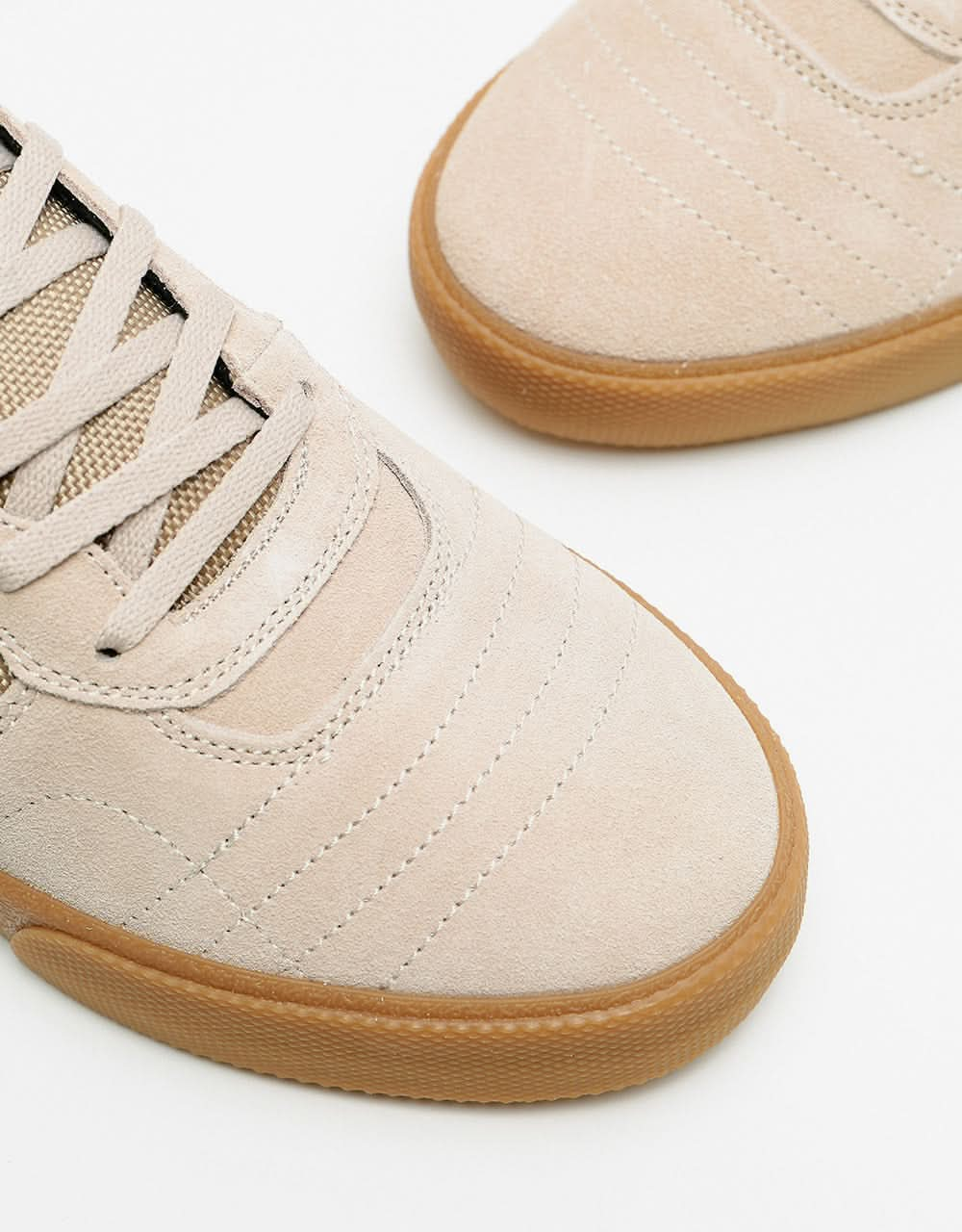 Lakai Cambridge Mid Skate Shoes - Cream/Navy Suede