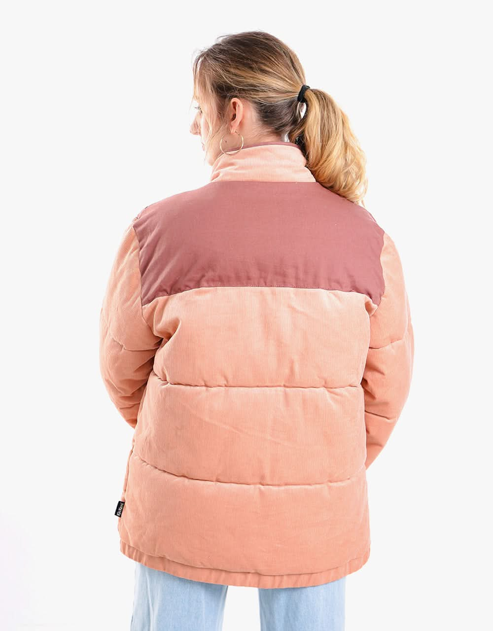 Kickers® Womens Cord Puffer - Dusty Pink